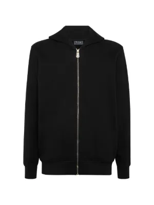 Balmain logo-embroidered Cotton Hoodie | Grey | FARFETCH CA