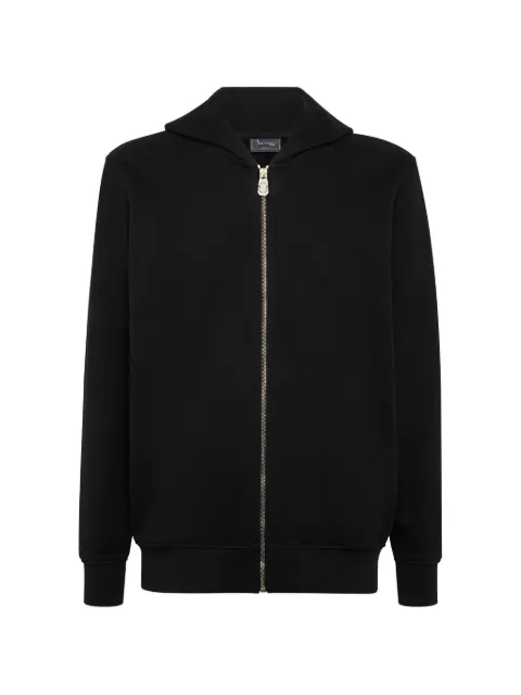 Billionaire lion-print zip-up hoodie