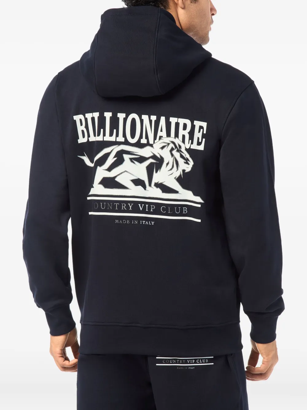 Billionaire Lion hoodie met rits Blauw