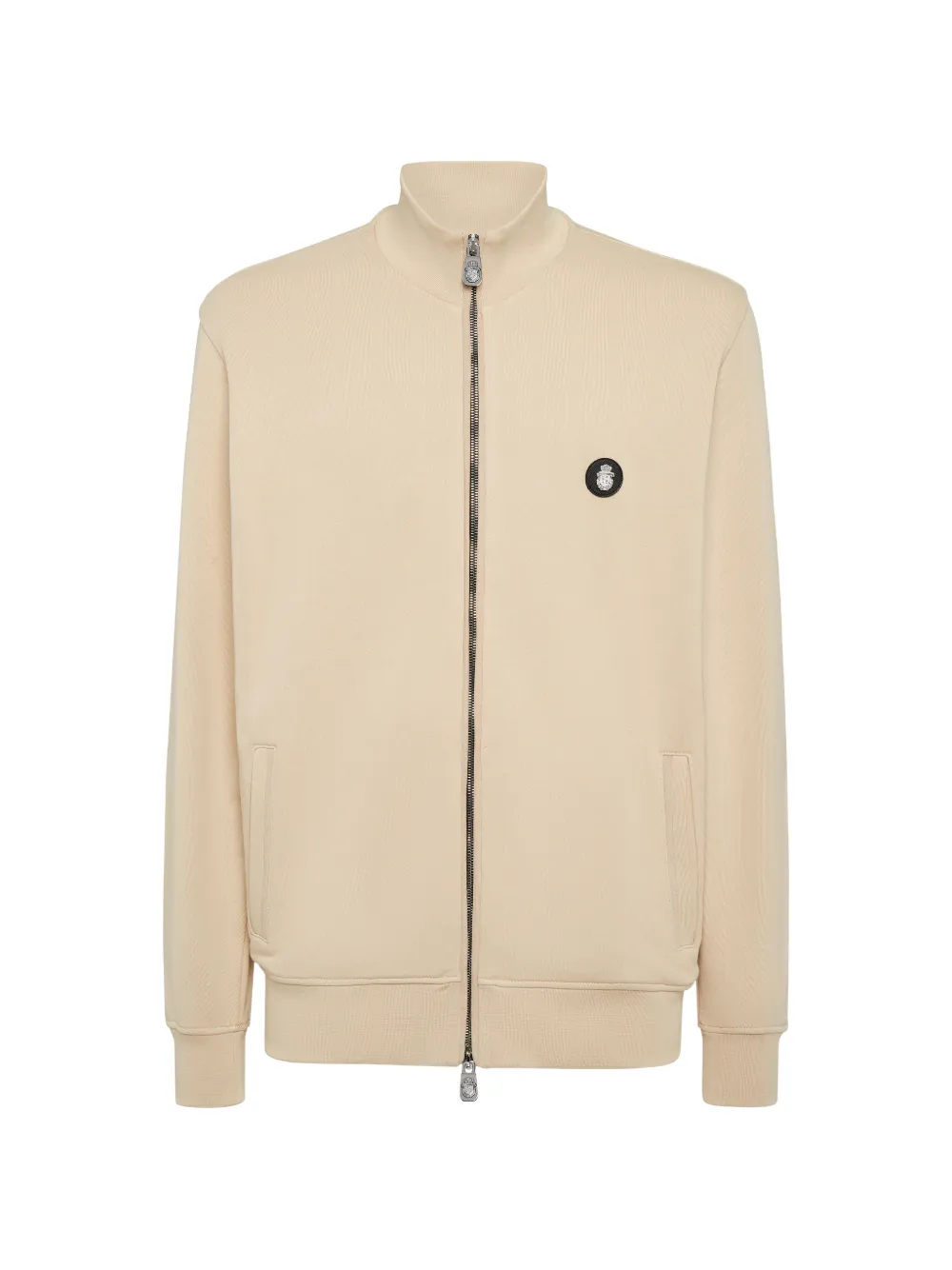 Billionaire zip-fastening logo-patch tracksuit jacket