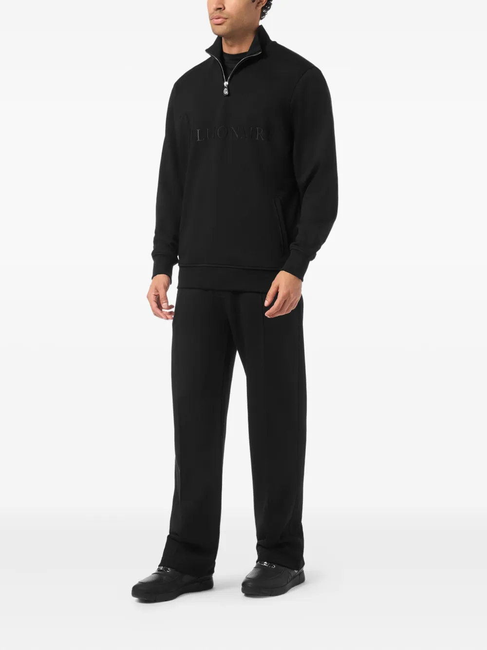 Billionaire Sweater met geborduurd logo - Zwart