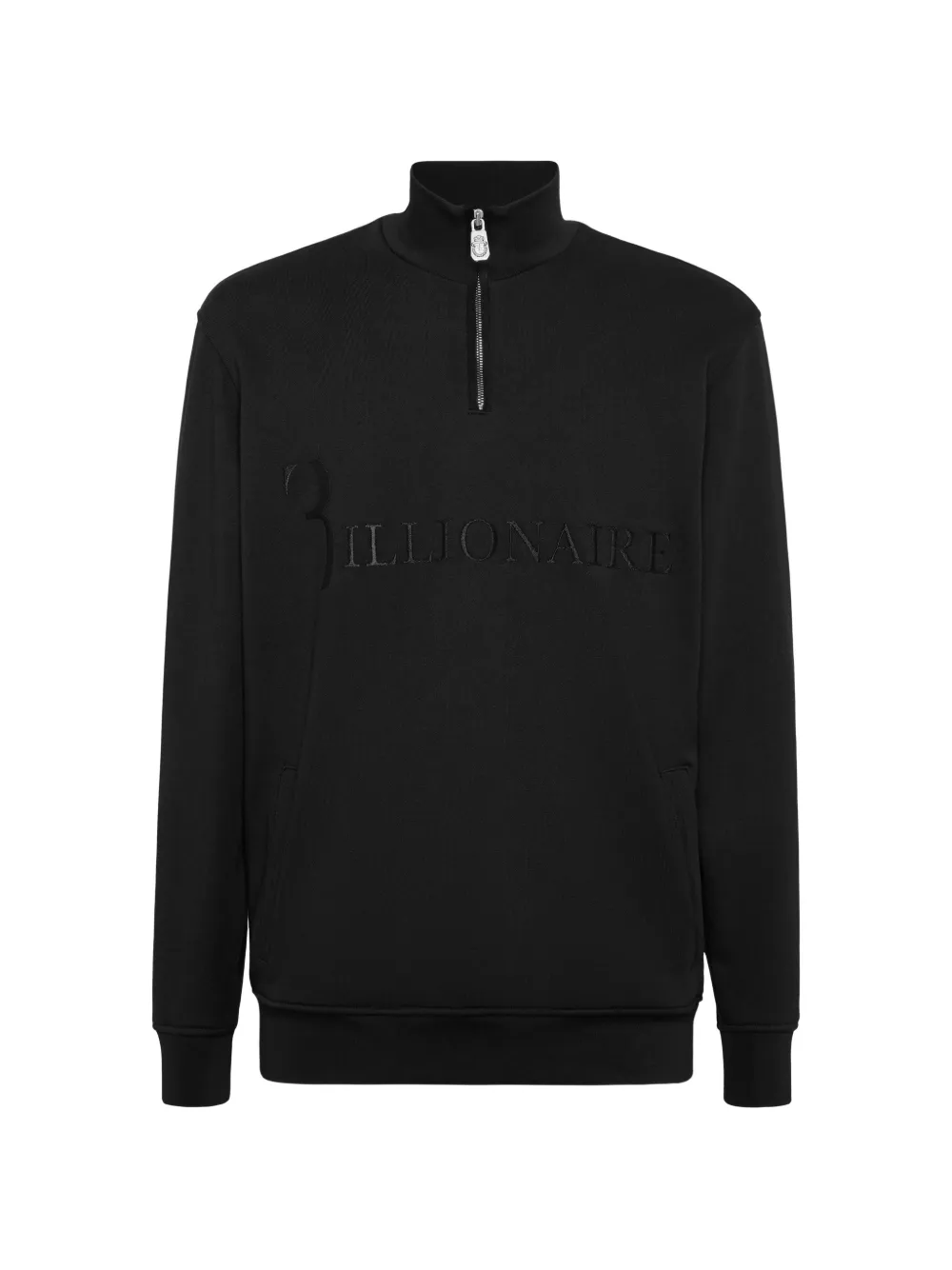 Billionaire embroidered-logo half-zip sweatshirt