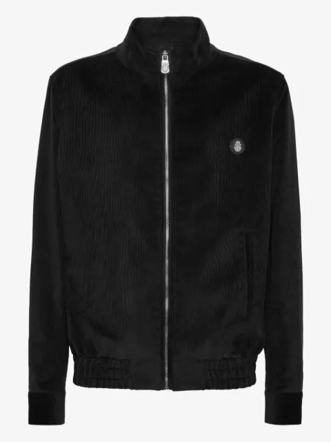 Billionaire corduroy zip-up bomber jacket