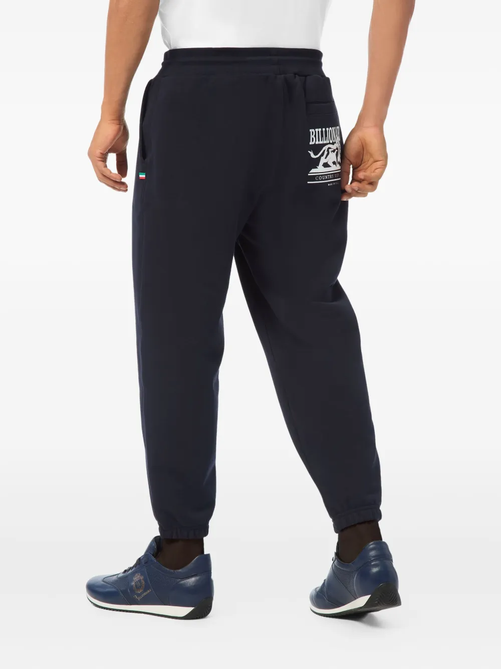  Billionaire Logo-pocket Joggers - Blue 