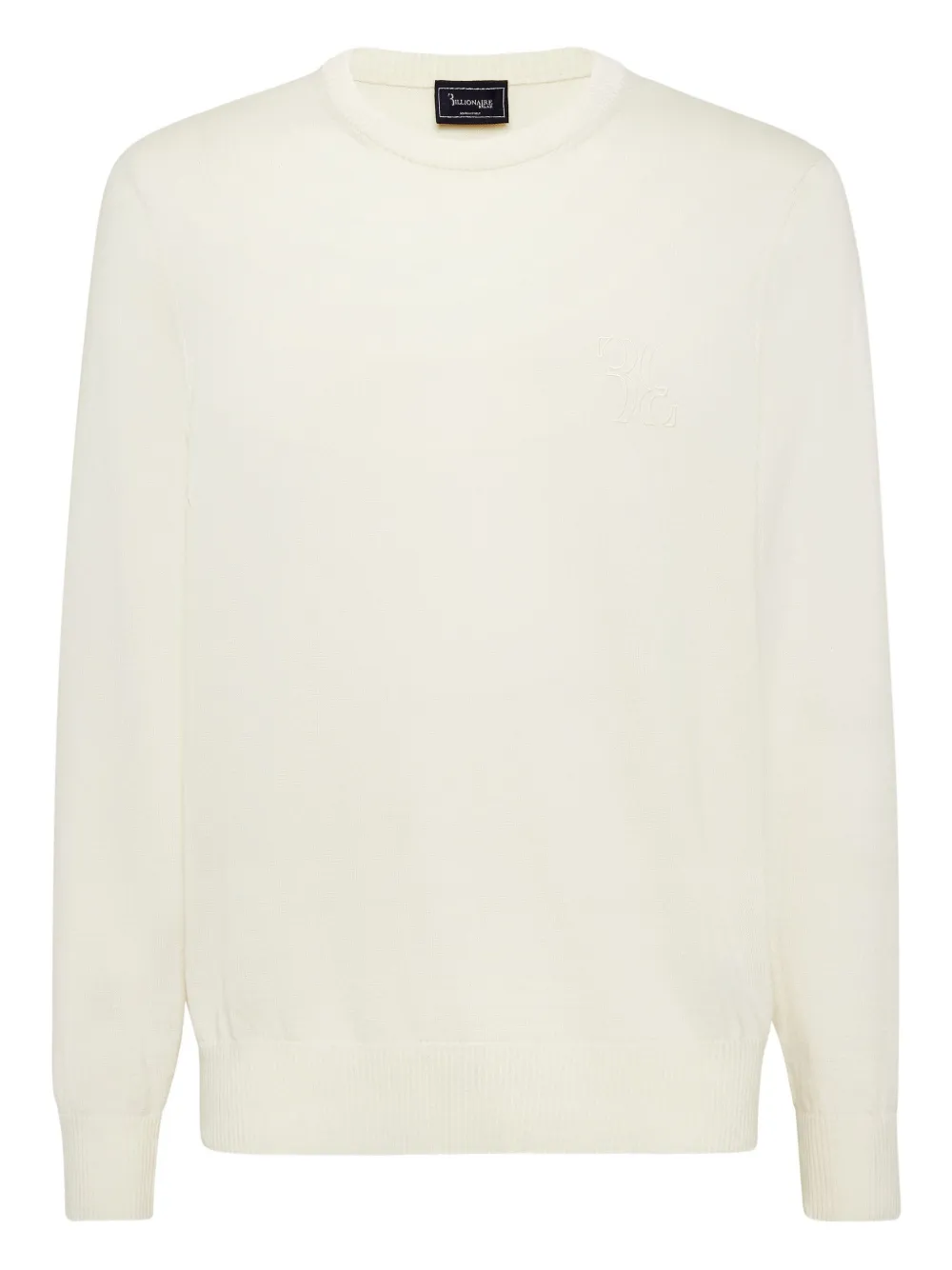Billionaire crew-neck sweater | White | Image 1