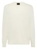 Billionaire crew-neck sweater - White