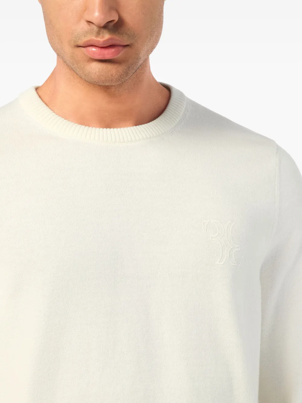 Billionaire Trui met ronde hals Wit