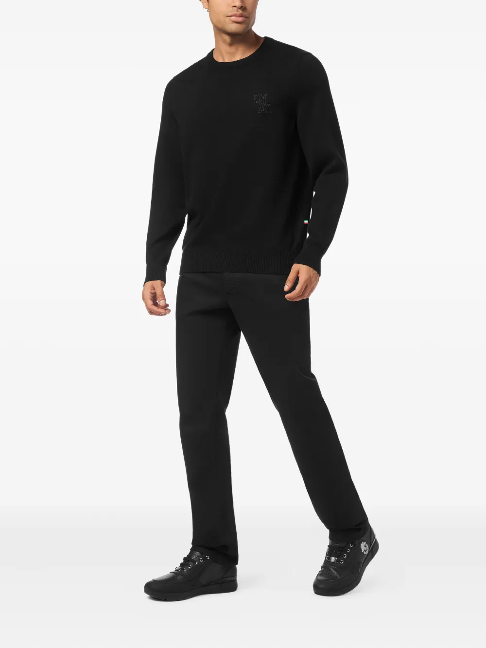 Billionaire Trui met logodetail - Zwart