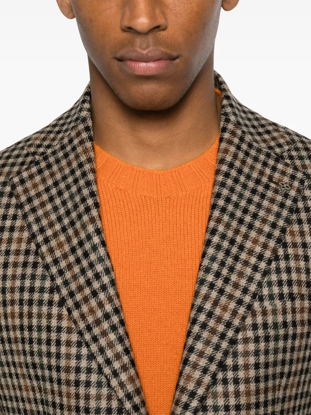 Tagliatore Blazer met enkele rij knopen Bruin