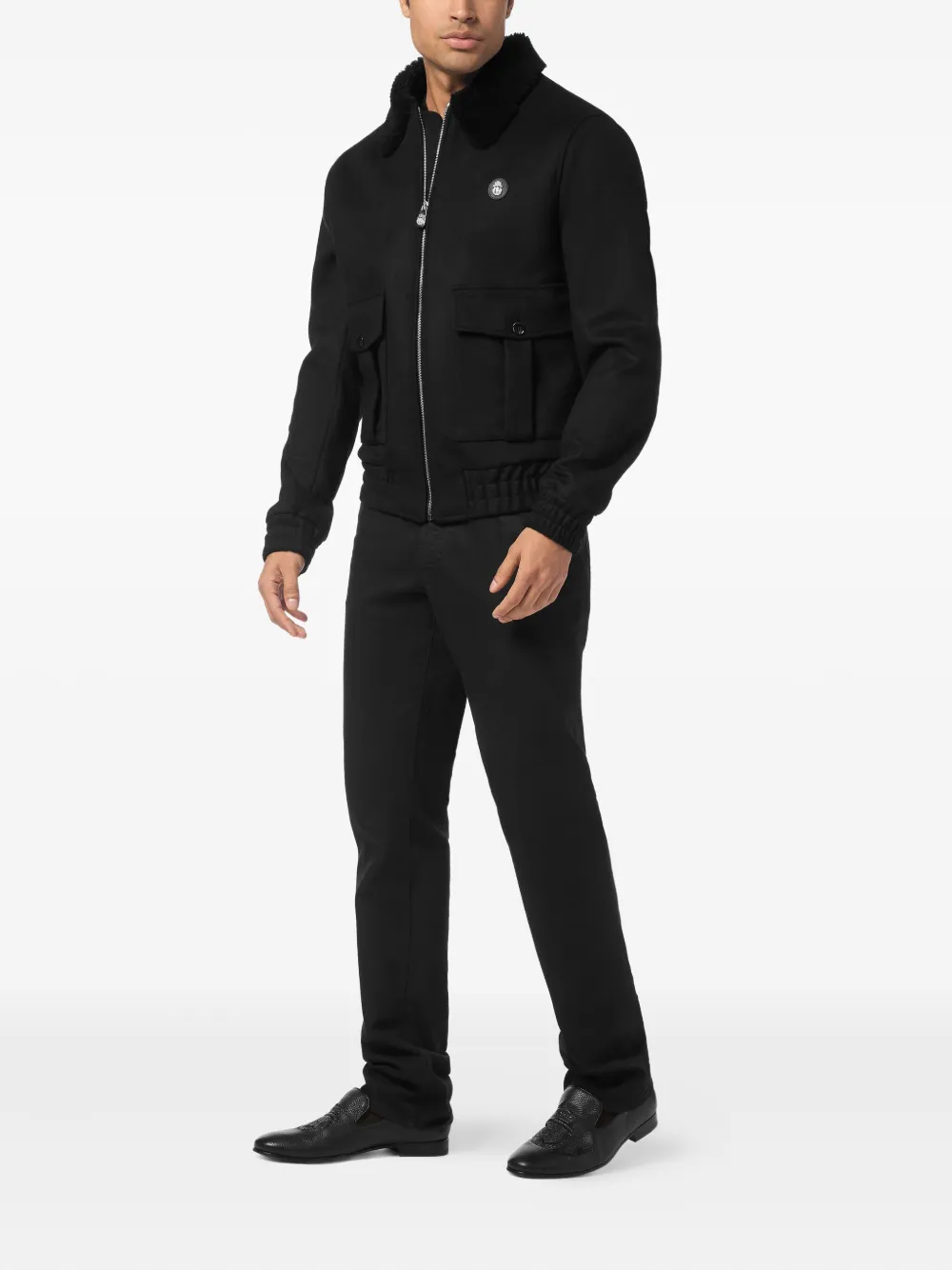 Billionaire shearling wool bomber jacket | Bomber Jackets | Image 2