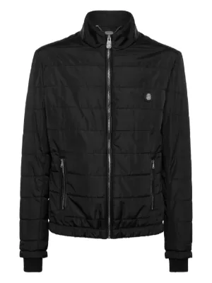 Prada Re-Nylon logo-patch zip-up Jacket | Black | FARFETCH ZA