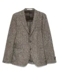 Tagliatore check-print blazer - Brown