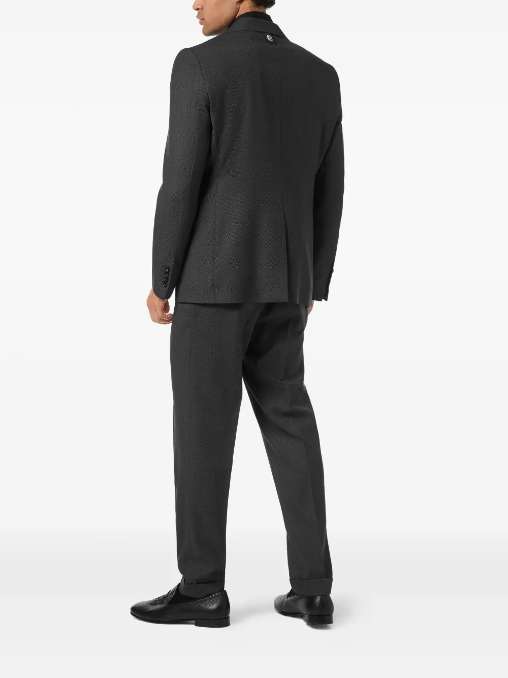 Billionaire Blazer met geborduurd detail en knopen Zwart