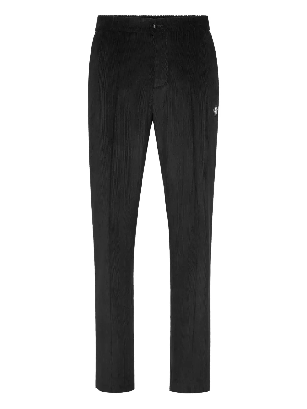 Billionaire corduroy logo-patch trousers | Black | Image 1
