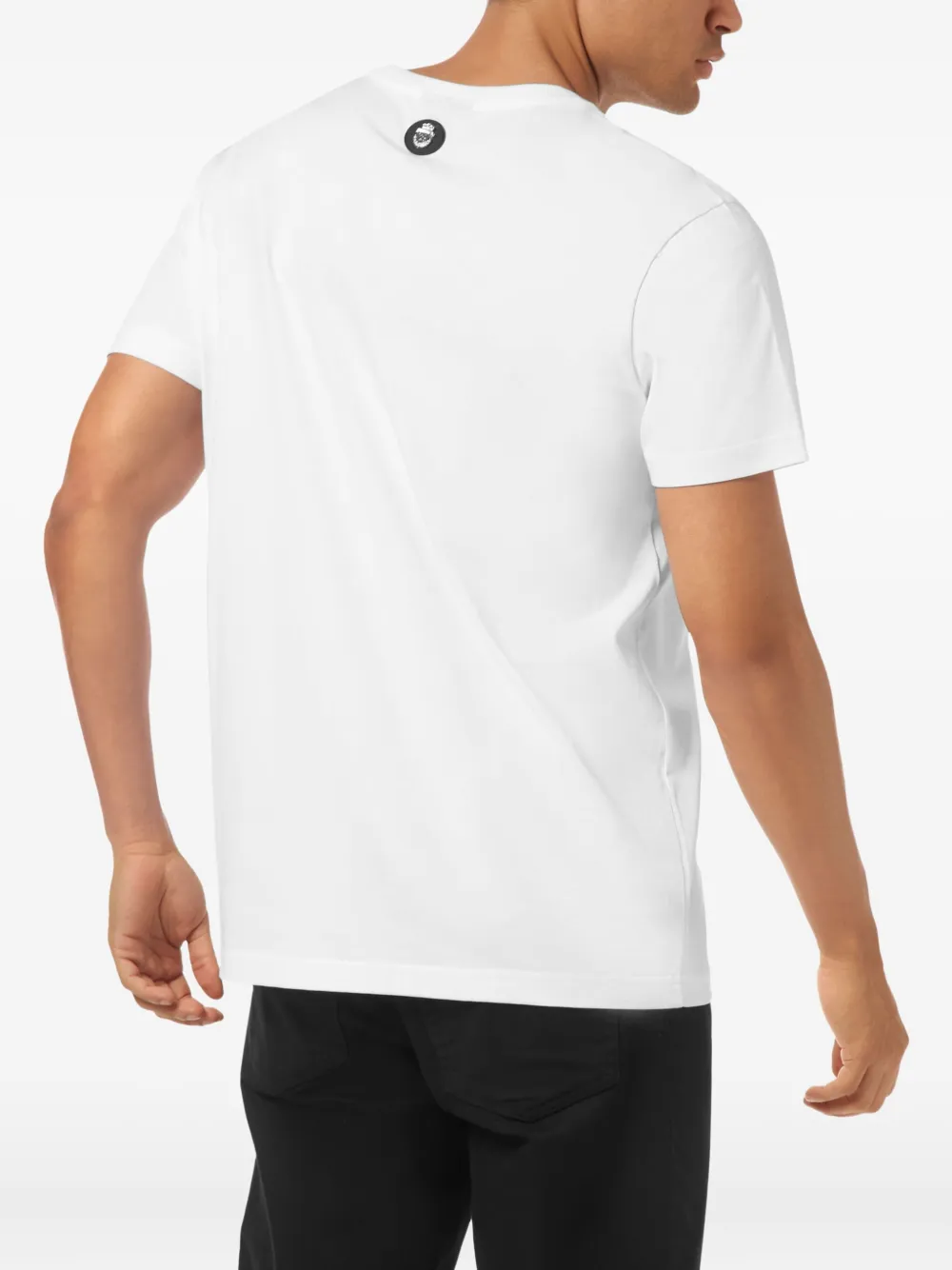 Billionaire SS T-shirt met ronde hals en logoprint Wit
