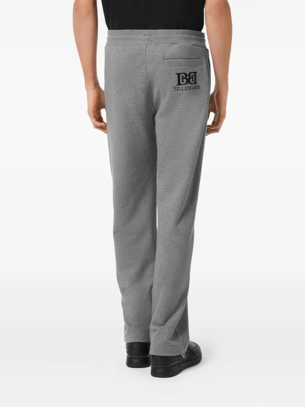 Billionaire Logo-print Track Pants In Gray