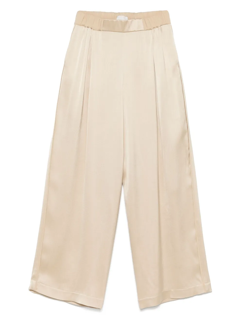 ALYSI SATIN-FINISH PANTS