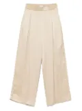 Alysi satin-finish pants - Neutrals