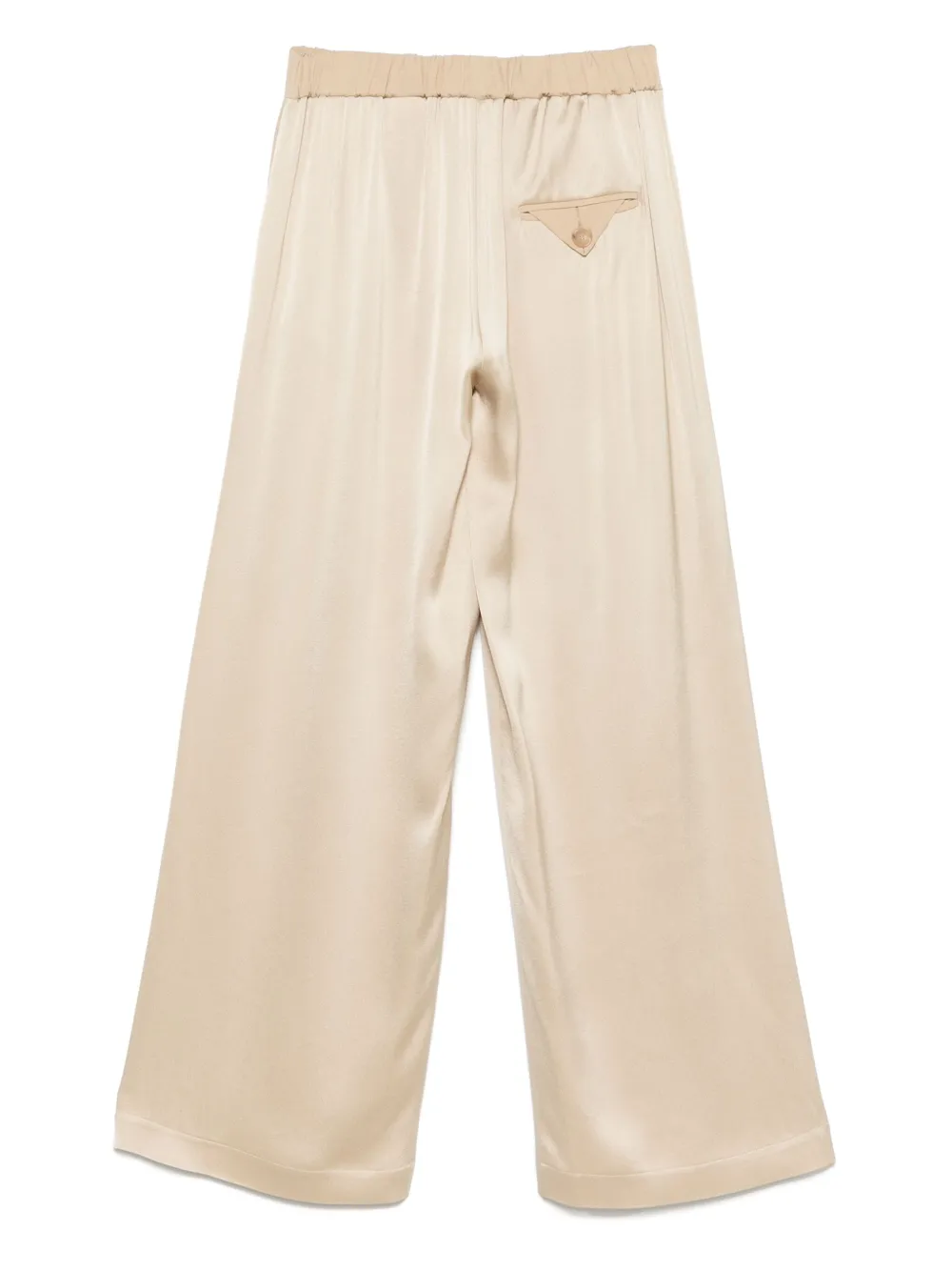 Alysi satin-finish pants - Beige