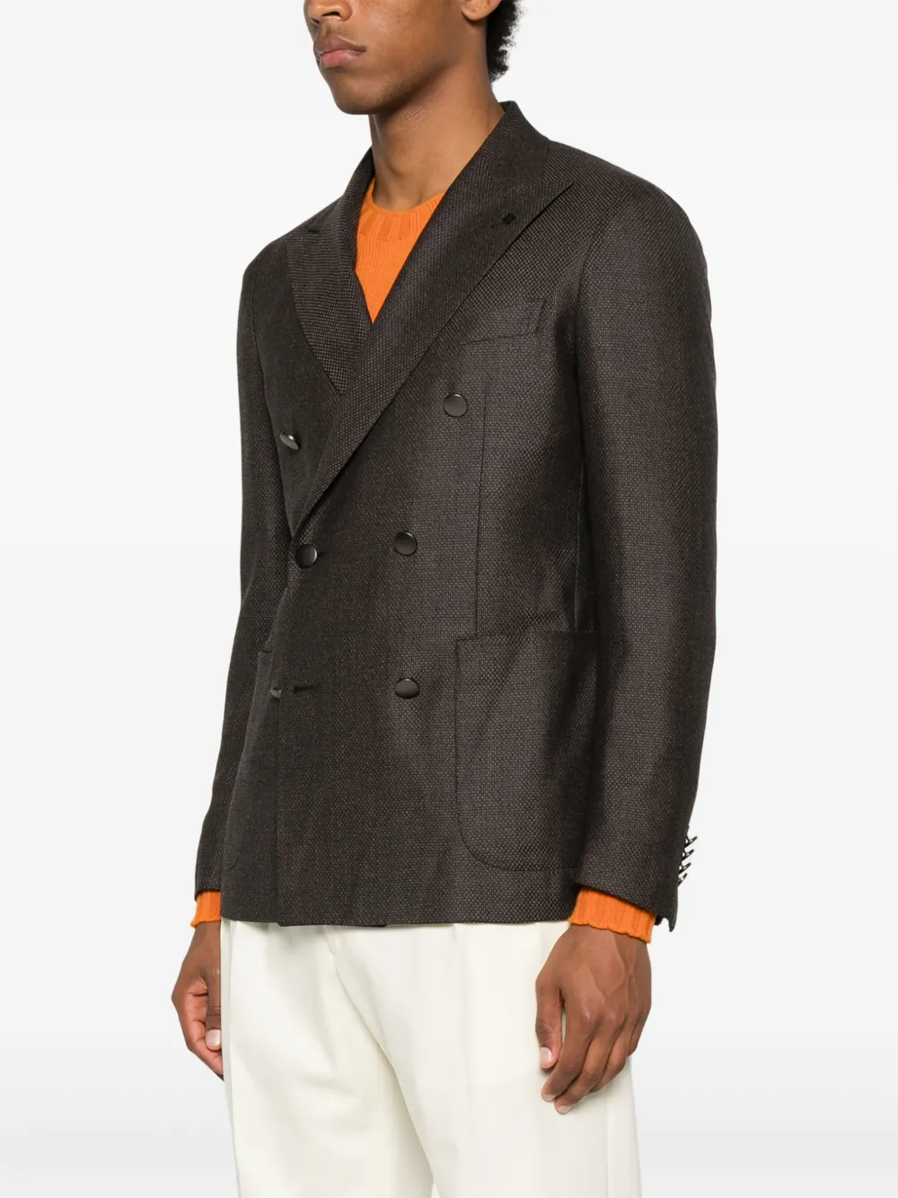 Tagliatore Blazer met dubbele rij knopen Zwart