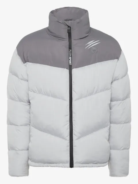 Plein Sport quilted colour-block puffer jacket