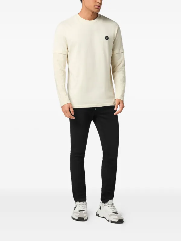 Philipp Plein ジャカード ロングTシャツ | ニュートラル | FARFETCH JP