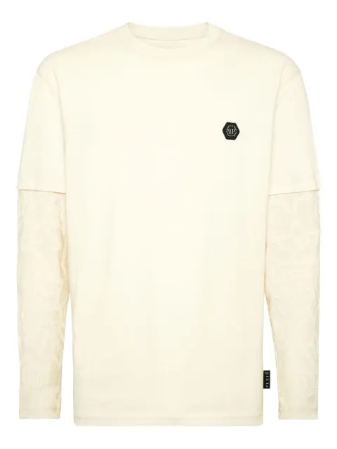 Philipp Plein jacquard-crest longsleeve T-shirt