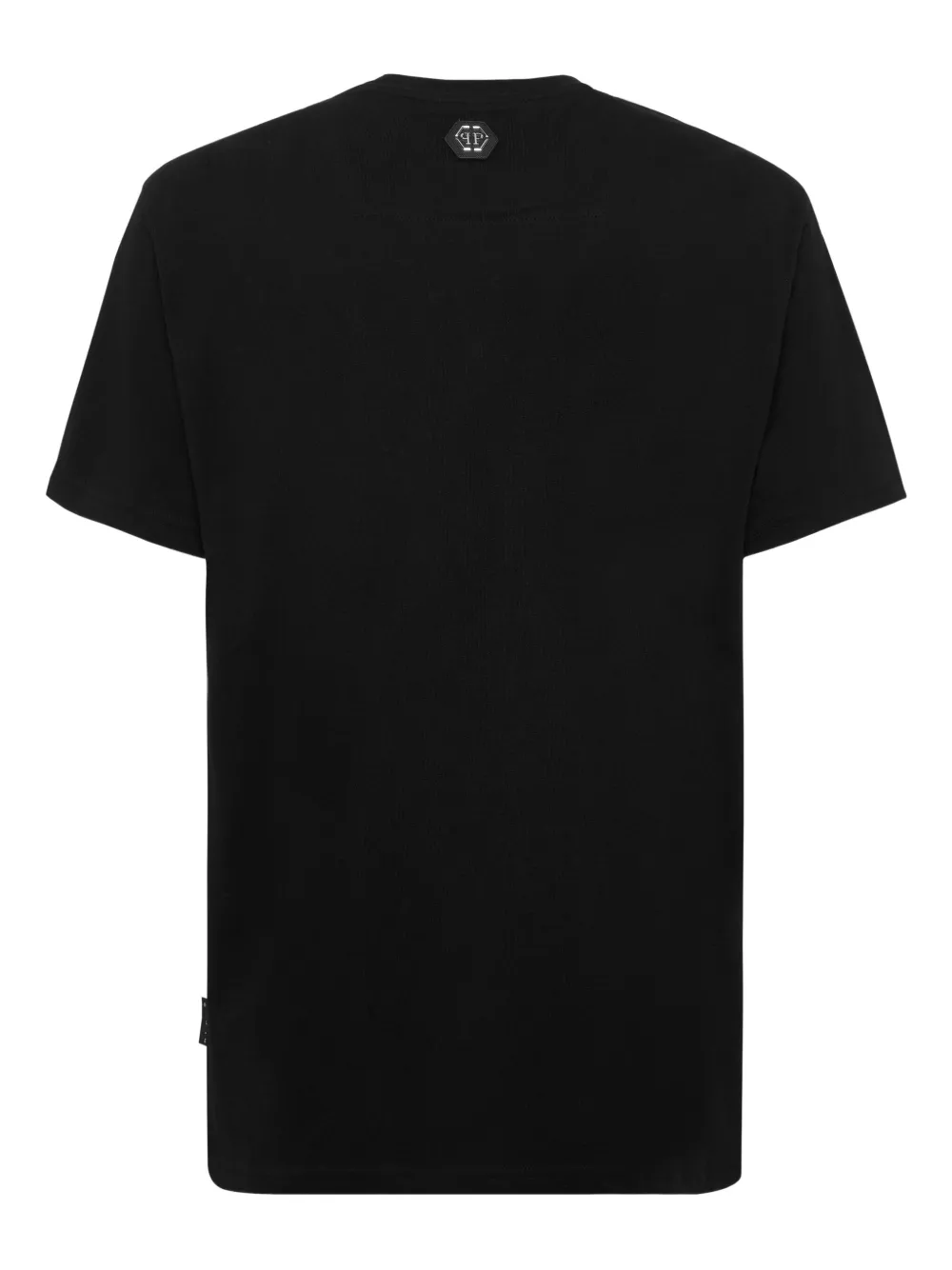Philipp Plein T-shirt met kristallen logo - Zwart