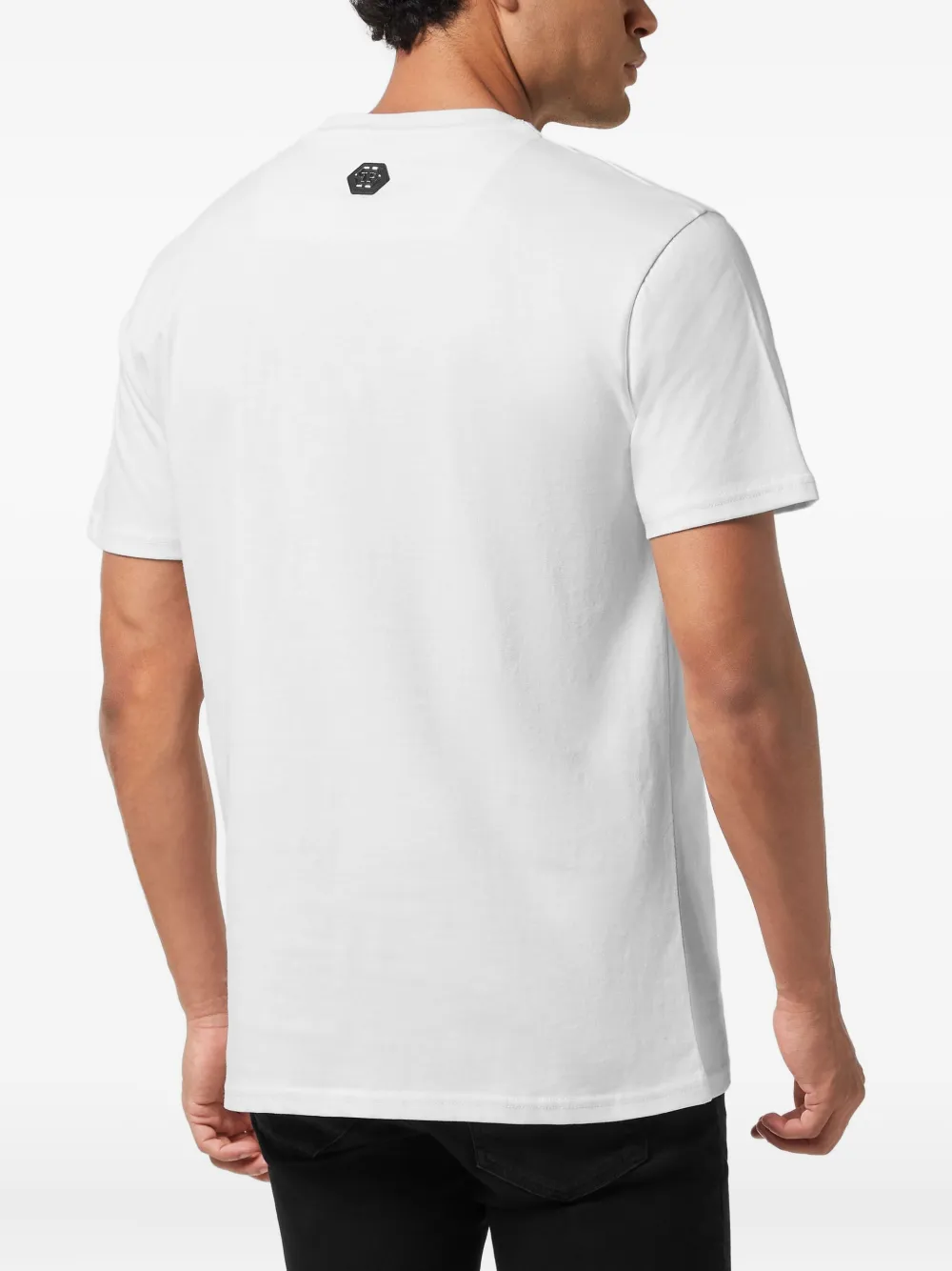 Philipp Plein T-shirt verfraaid met stras Wit