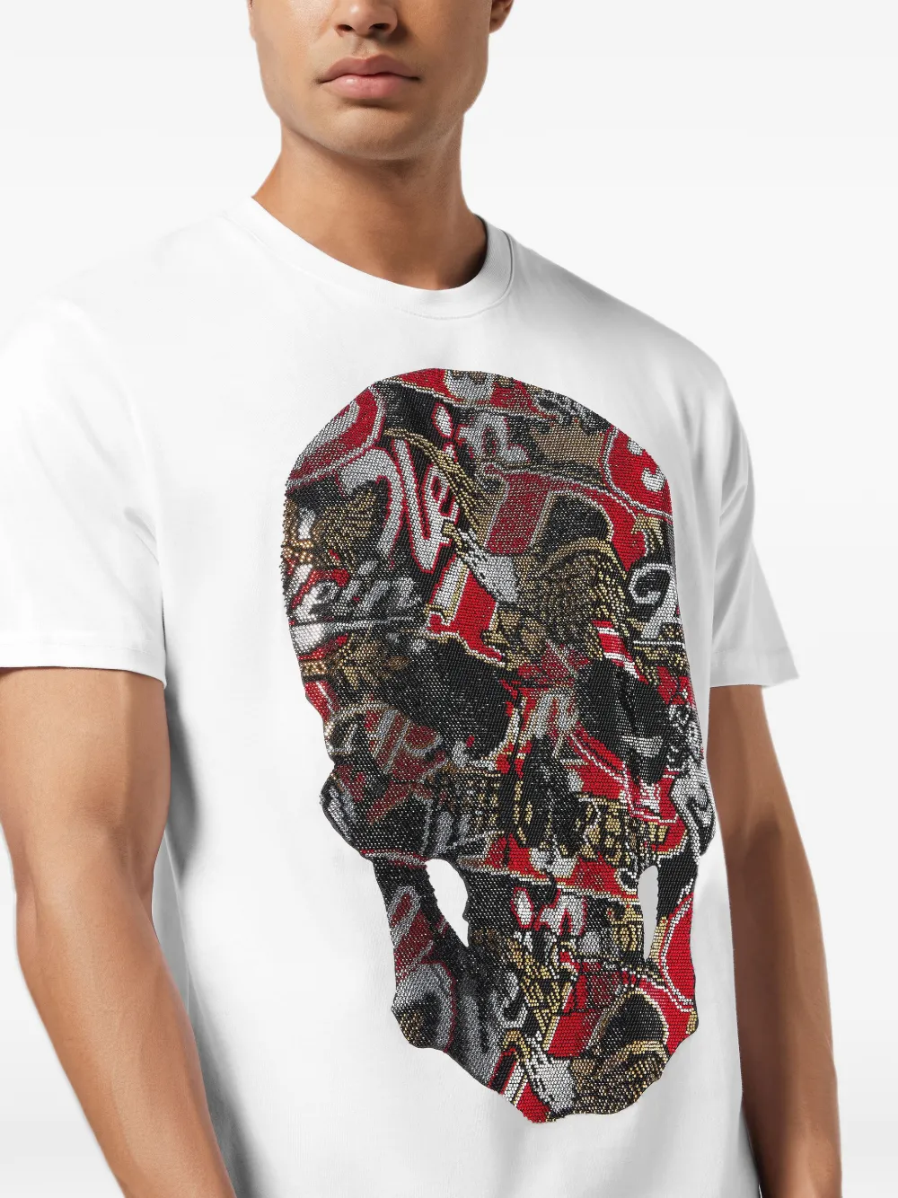 Philipp Plein Skull Stones T-shirt Wit