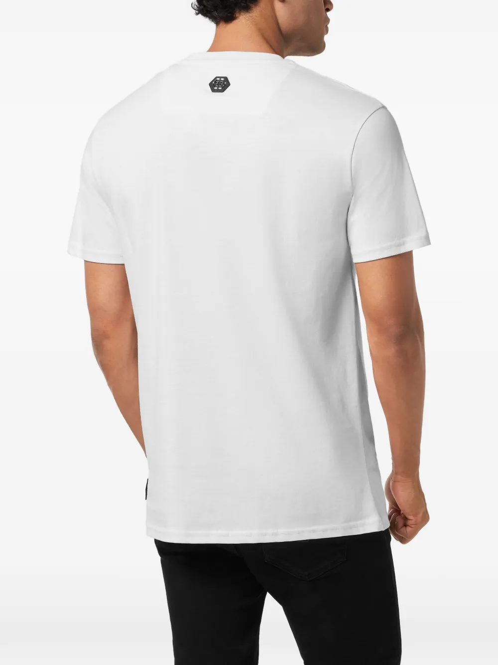 Philipp Plein Gothic Plein Stones T-shirt Wit