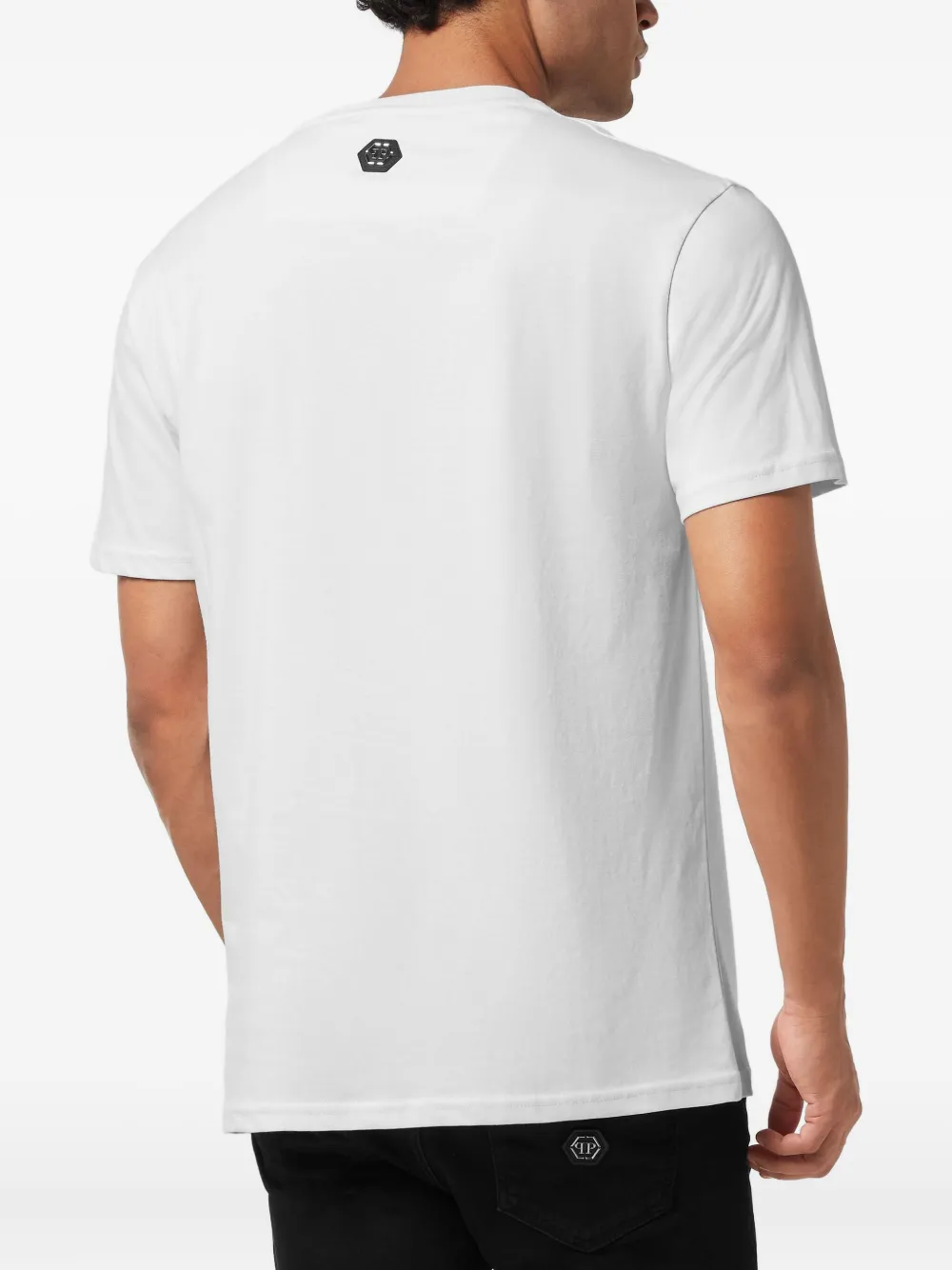 Philipp Plein T-shirt met logoprint met ronde hals Wit
