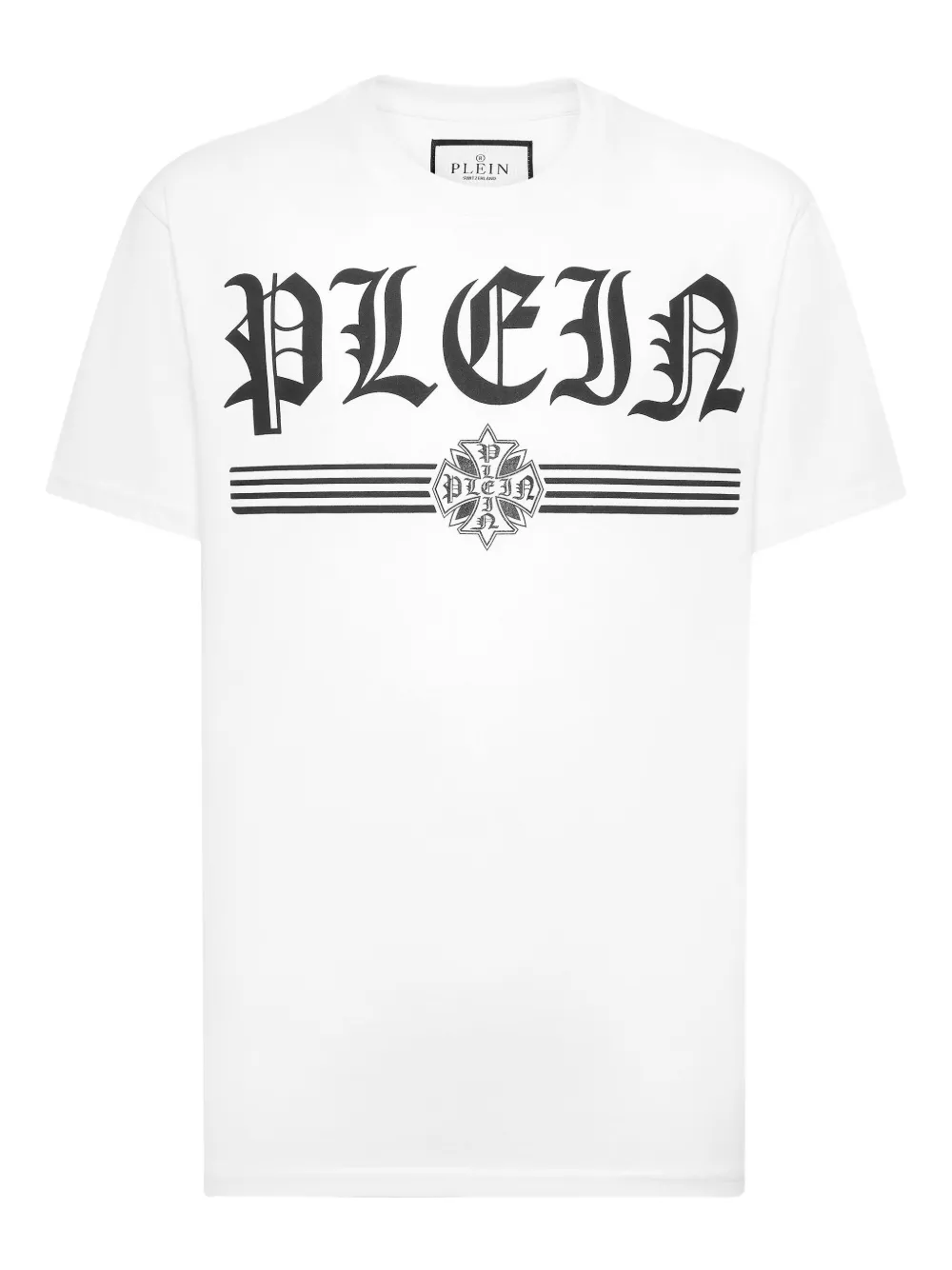Philipp Plein playera con cuello redondo y logo estampado | blanco | Image 1