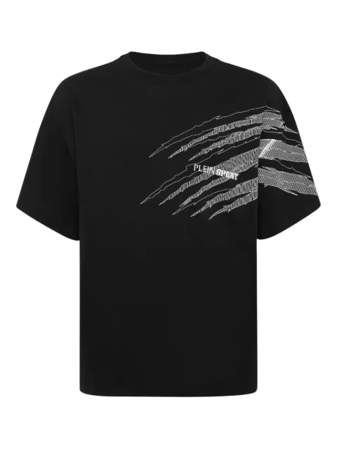 Plein Sport scratch-print T-shirt