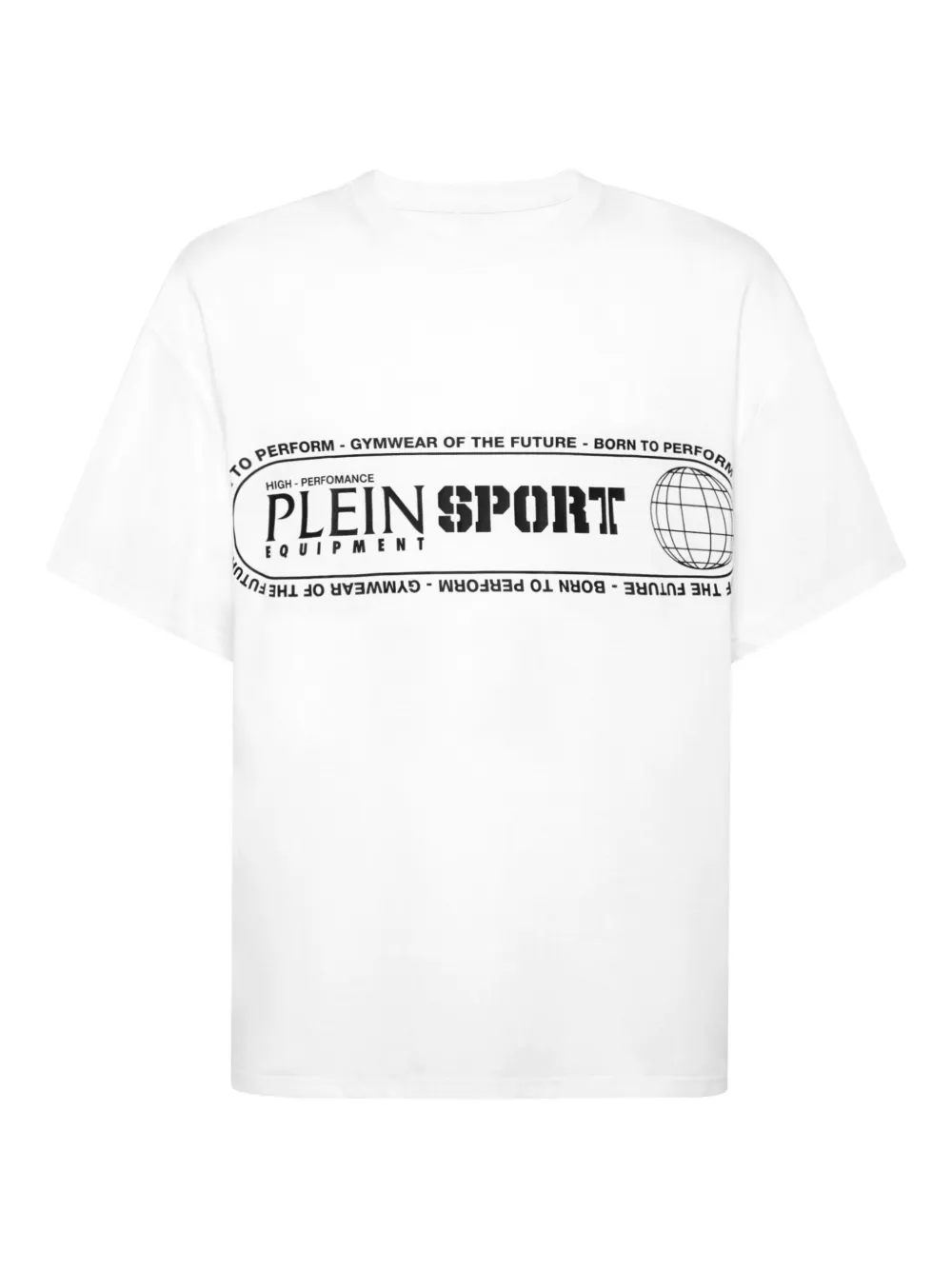 Plein Sport playera con logo estampado y cuello redondo | blanco | Image 1