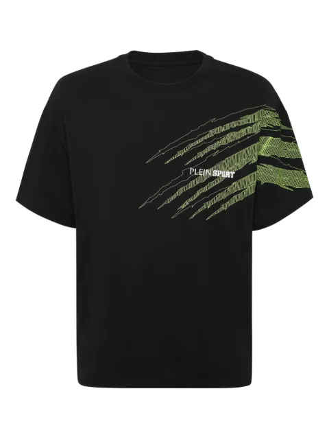 Plein Sport scratch-print T-shirt