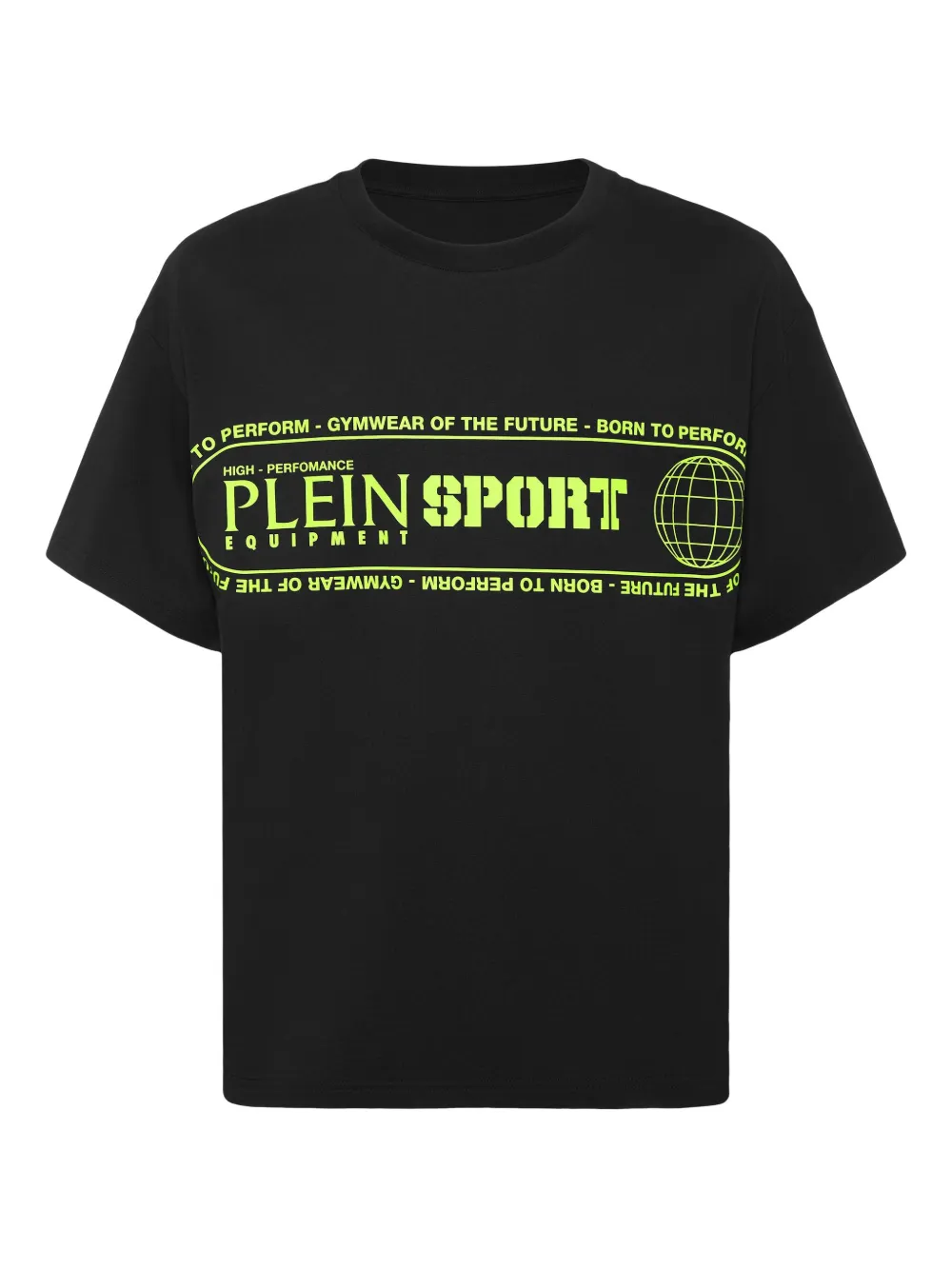 Plein Sport playera con logo estampado y cuello redondo | negro | Image 1