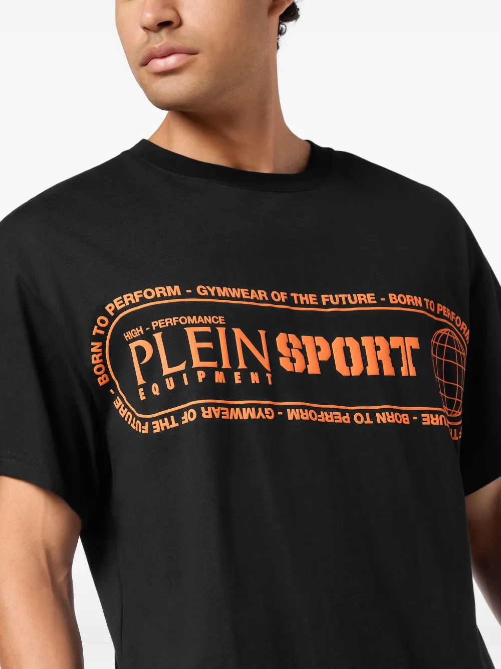 Plein Sport T-shirt met logoprint Zwart
