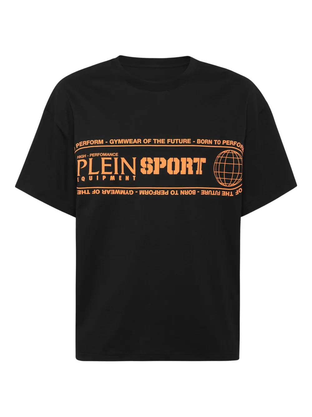 Plein Sport playera con logo estampado y cuello redondo | negro | Image 1