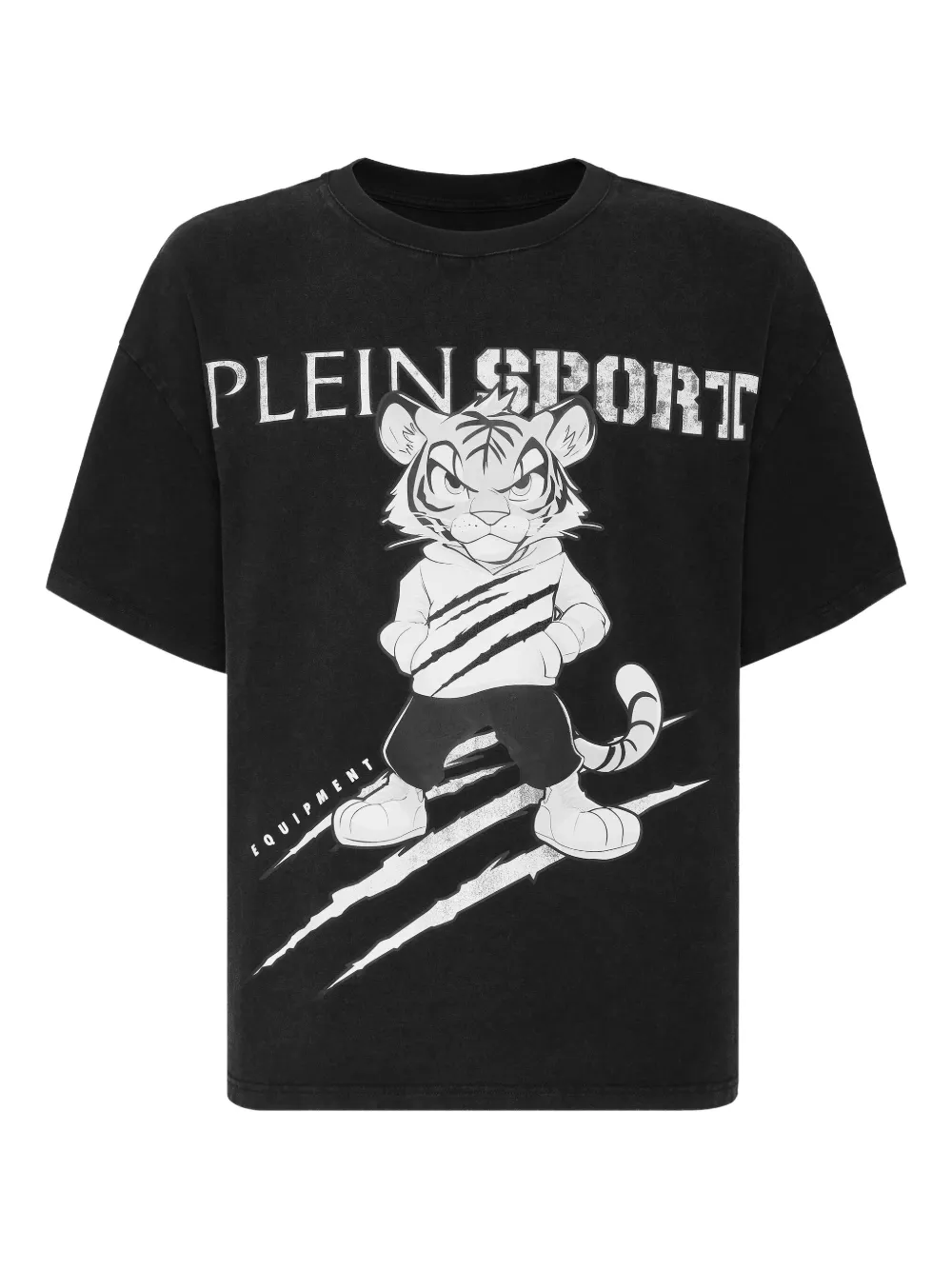 Plein Sport タイガープリント Tシャツ - ブラック Plein Sport タイガープリント Tシャツ - ブラック