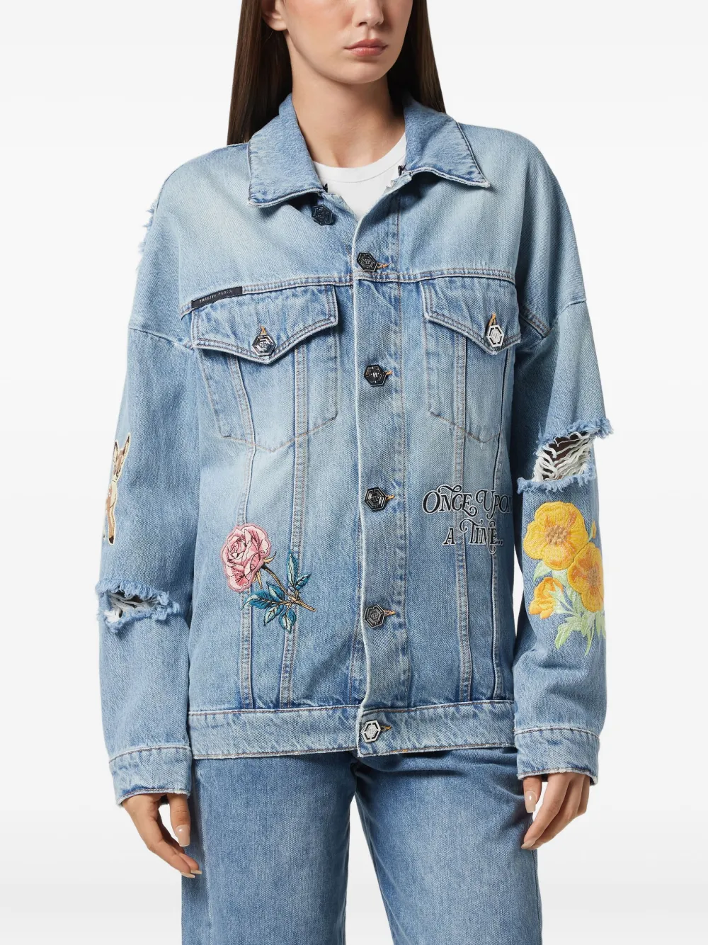 Philipp Plein Fairy denim jacket | Denim Jackets | Image 2