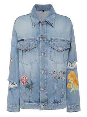 ETRO フローラル クロップド ジャケット | ブルー | FARFETCH JP
