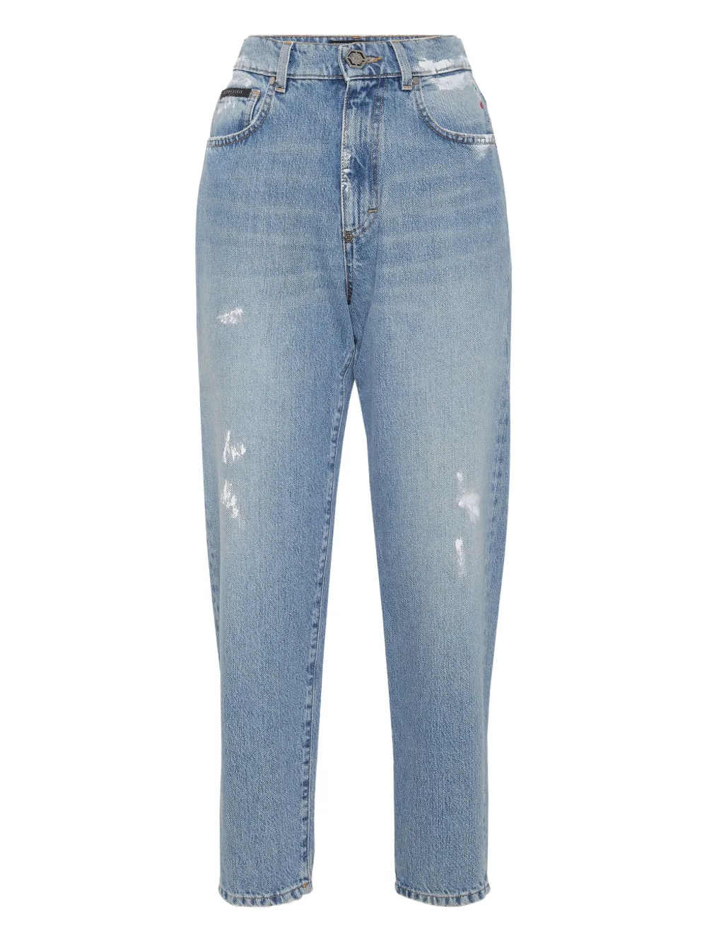 Philipp Plein Jeans con logo Hexagon - Blu