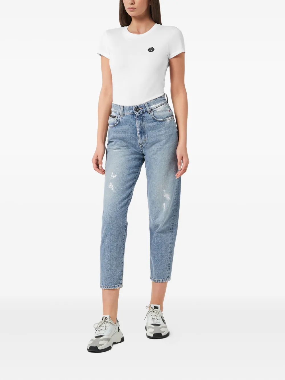 Philipp Plein Jeans met logo - Blauw