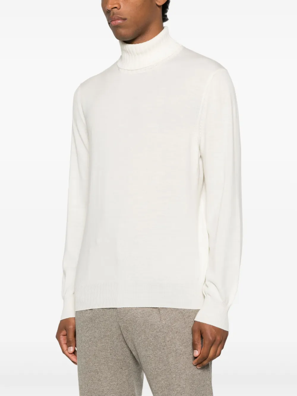 Tagliatore Trui van scheerwol Wit