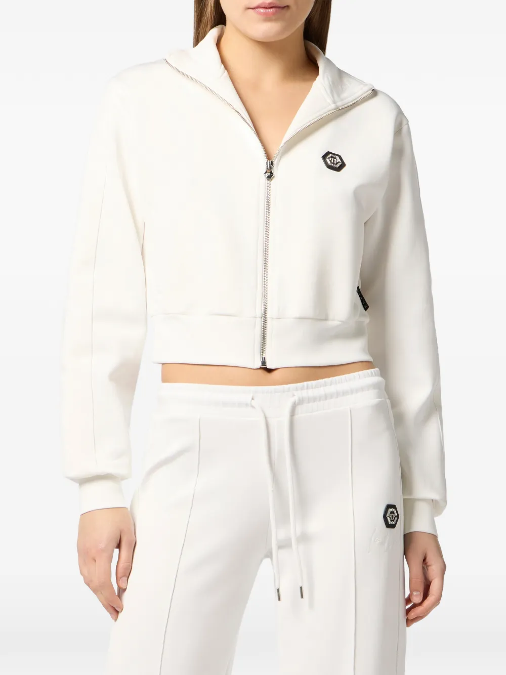  Philipp Plein Sudadera Con Cremallera - Blanco 