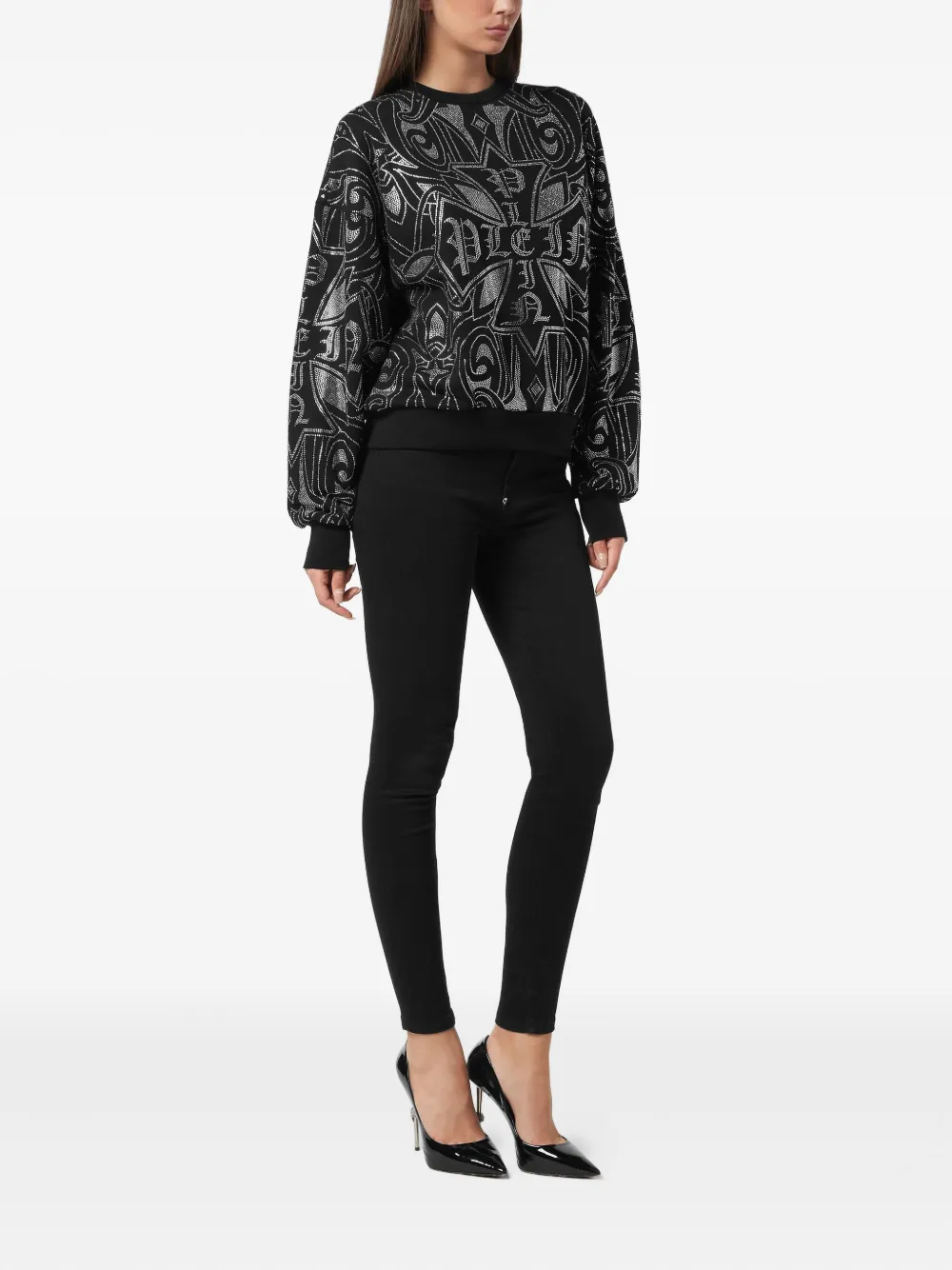 Philipp Plein strass gothic sweatshirt | Sweaters | Image 2