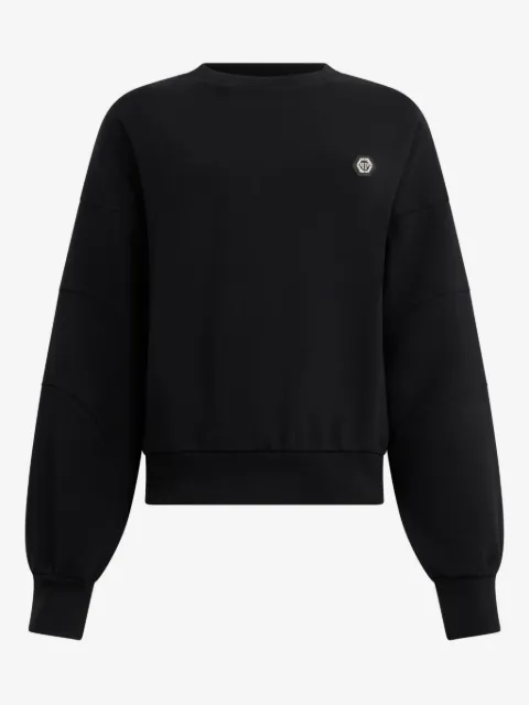 Philipp Plein fleece round neck sweatshirt logo Fatale