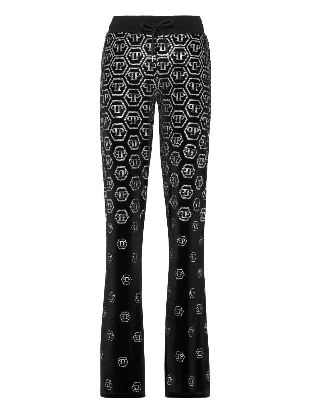 Philipp Plein pantalon en velours à motif monogrammé | noir | Image 1