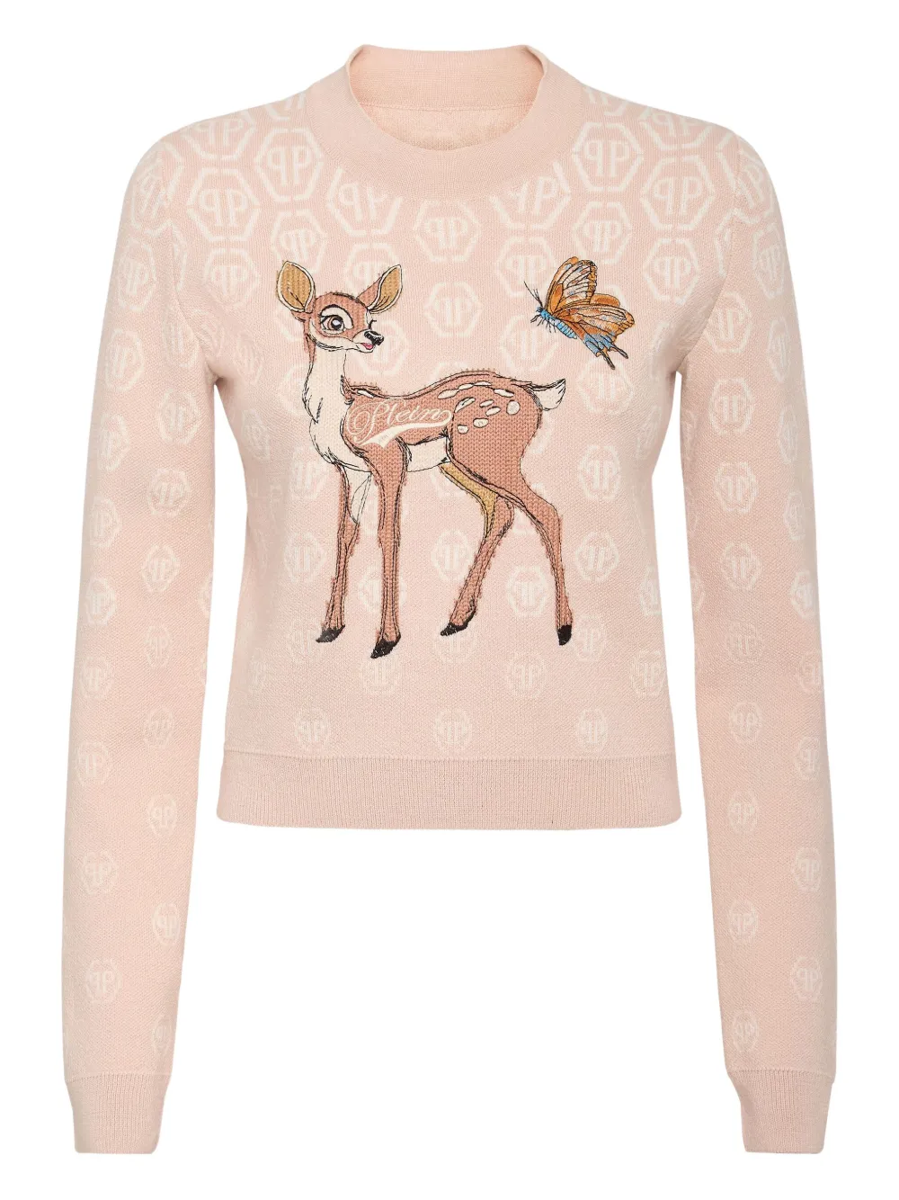 Philipp Plein Fairy Motif Sweater In Neutral